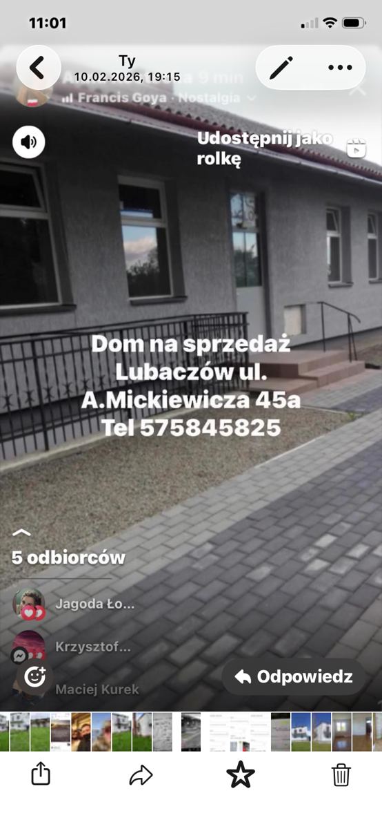Sprzedam dom parterowy w centrum Lubaczowa.