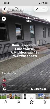 Sprzedam dom parterowy w centrum Lubaczowa.
